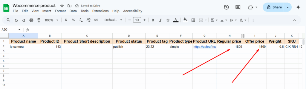 Intégrer WooCommerce avec Google Sheets
