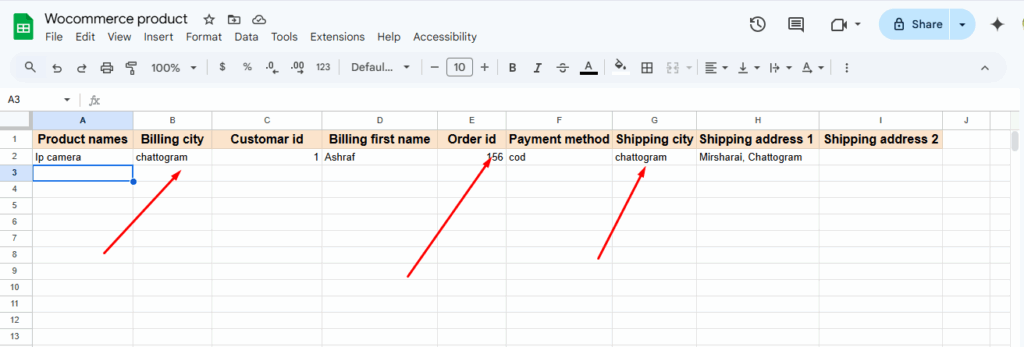 Intégrer WooCommerce avec Google Sheets