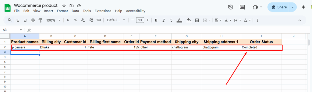 Intégrer WooCommerce avec Google Sheets par Bit Integrations