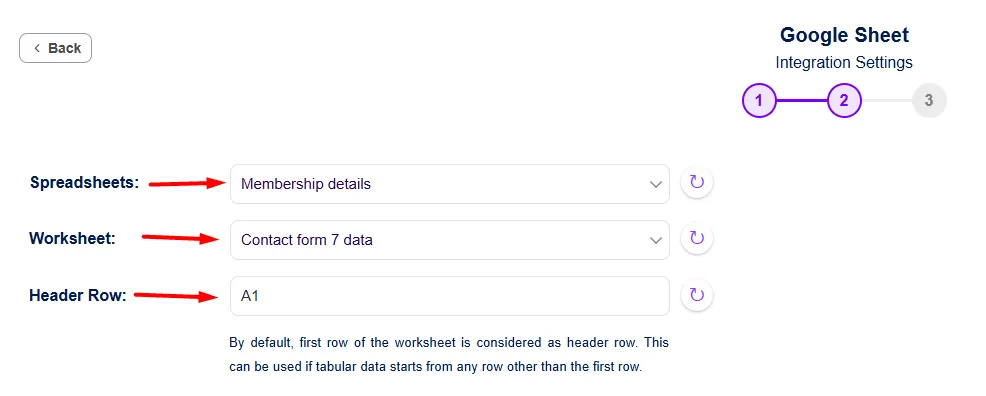 Configure Your Google Sheet Details
