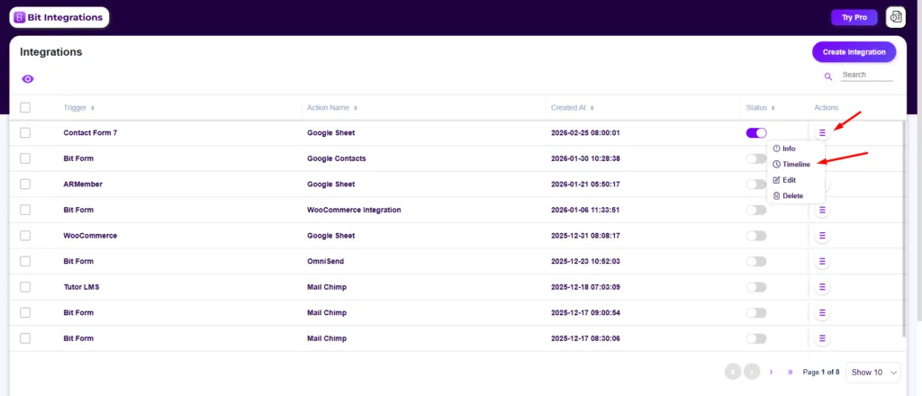 Save and Test the Integration