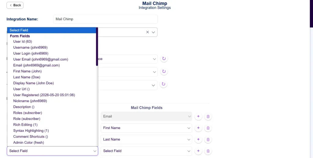Essential addons for elementor events in Bit Integrations