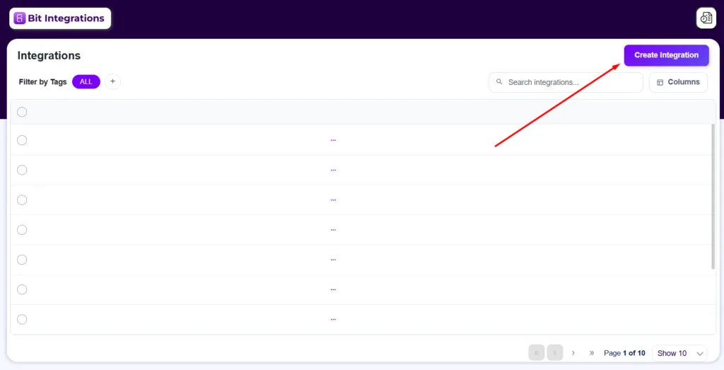 Create a New Integration