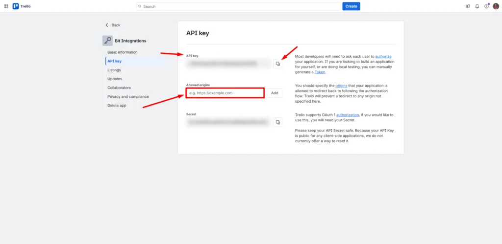 Add authorized redirect URL