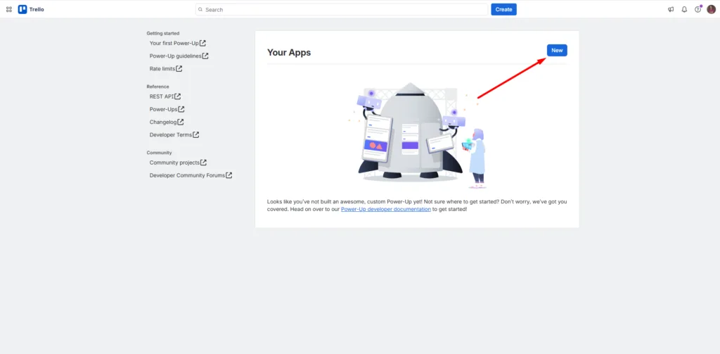 Create new apps